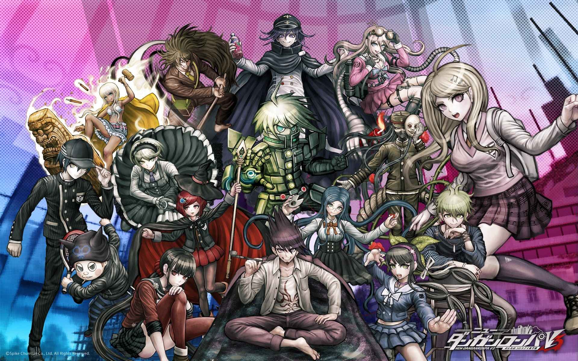 The Official Art of All the Students in Danganronpa V3